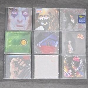 Alice Cooper CD Lot 9 Albums New Sealed -‎ Billion Dollar Babies Trash Stoopid